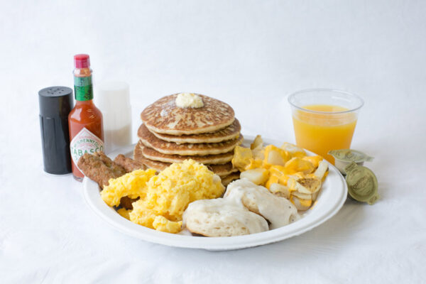 Chris Cakes Dallas Breakfast Spread
